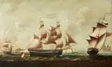 A breezy day off Dover by English School, oil on canvas laid down on board, sold Jun 2023