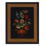 Bartolomeo Ligozzi, A still life of flowers in a decorated metal urn; and a companion painting (a pair), both oil on canvas