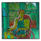 Douglas Gerhart, A self portrait of the artist, acrylic on canvas