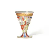 Francesco Toso Borella, Campanile Cup, blown and hand enameled glass
