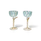 Salviati and Co., Pair of Serpent Wine Glasses