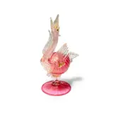 Salviati and Co., Fantasy Bird Vessel on Foot, blown and applied glass with gold leaf decoration