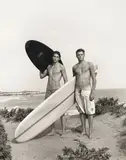 Michael Dweck, Spidey and His Best Friend Joe, Shadmoor Cliffs, 2002, Gelatin silver print