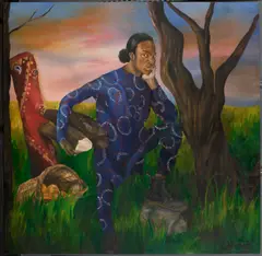 Ekene Emeka-Maduka, A Farm off Hadejia Road, 2018, oil on canvas