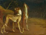 Dutch School, Hounds retrieving game birds; and a companion painting (two works), both oil on canvas