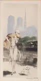 On the Quay and Place Vendome (Holland, Catania & Isen 383; 384) by Louis Icart, 1929, Etchings and aquatint with touches of hand-coloring on wove paper, each signed in pencil, sold Nov 2023