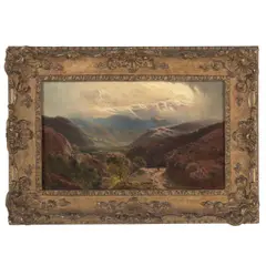 Sidney Richard Percy, Lake scene, Borrowdale; Lake scene, Westmoreland (two works), both oil on canvas