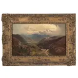 Sidney Richard Percy, Lake scene, Borrowdale; Lake scene, Westmoreland (two works), both oil on canvas