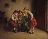 Edmund Adler, The Yellow Canary, oil on canvas