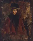 Jean-Louis Forain, A portrait of the artist's wife, oil on canvas