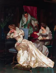 Pio Ricci, The suitor, oil on canvas