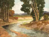 Ralph Davison Miller, A river landscape, oil on canvas