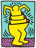 Keith Haring, Untitled, 1989, Farbserigrafie auf Velin