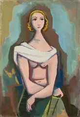 Sitzende (Phoebe) by Karl Hofer, 1952, Öl auf Leinwand, sold Jun 2017