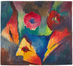 Arnold Topp, Komposition II, 1916, Aquarell auf festem Papier, auf Karton aufgezogen