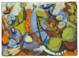 Ernst Wilhelm Nay, Euryanthe III, 1947, Gouache auf leicht genarbtem Papier