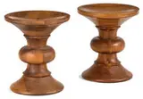 Charles Eames, Time-Life Stools (2), 1960, Solid Walnut