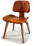 Charles and Ray Eames, Dining Chair, 1945-46, Plywood with red aniline dye