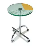 Sally table by Shiro Kuramata, 1987, Steel and broken glass, sold Dec 2011