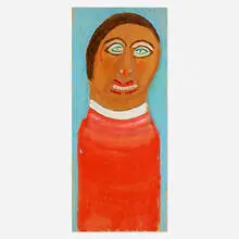 William Dawson, Untitled, 1989, enamel on carved wood