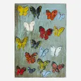 Hunt Slonem, Silver Migration (Butterfllies)