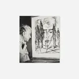 Germaine Krull, Francis Picabia in his studio, Château de Mai, Mougins