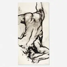 Luis Caballero, Untitled, 1986, oil on paper laid to canvas