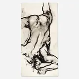 Luis Caballero, Untitled, 1986, oil on paper laid to canvas
