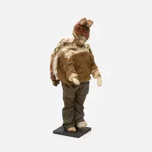 Kathryn Spence, Untitled Figure with Tan Pants, 1996, fabric, doll clothes