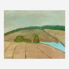 Barker Fairley, Flood and Star, 1971, oil on board