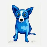 Purity of Soul by George Rodrigue, 2005, screenprint in colors, sold Mar 2021