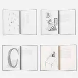 David Hockney, Hockney's Alphabet, 1991, lithograph and aquatints in colors in bound book