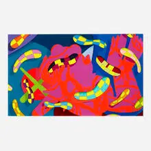 Kaws, Alone Again, 2018, screenprint in colors