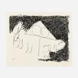 Madrid Suite E from the Madrid Suite by Robert Motherwell, 1966, lithograph on Arches Cover paper, sold Mar 2021