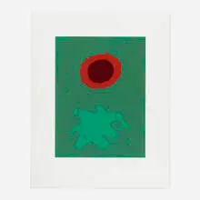 Adolph Gottlieb, Chrome Green, 1972, screenprint in colors