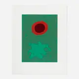 Chrome Green by Adolph Gottlieb, 1972, screenprint in colors, sold Mar 2021