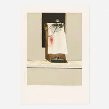 Right Panel from Triptych 1986-1987 by Francis Bacon, 1987, etching and aquatint in colors on Arches, sold Mar 2021