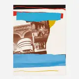 Untitled from the New York portfolio by Robert Motherwell, 1982, lithograph in colors on Arches Cover mould-made paper with embossing, sold Mar 2021