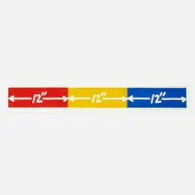12" x 3" by Mel Bochner, 1997, wood engraving in colors on handmade paper, sold Mar 2021