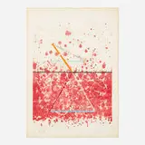 Star Leg by James Rosenquist, 1974, lithograph in colors with embossing and collage of string and stone, sold Mar 2021