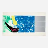James Rosenquist, Horse Blinders (West), 1972, screenprint in colors with silver foil