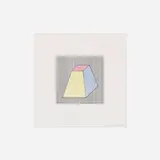 Sol LeWitt, Untitled from Twelve Forms Derived From a Cube, 1984, screenprint in colors on Arches 88