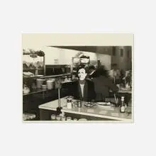 Rimbaud Series (Diner Counter) by David Wojnarowicz, 1979, vintage gelatin silver print, sold Mar 2021