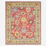 Peshawar Sultanabad, Low pile carpet, hand-knotted wool