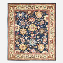 Peshawar Sultanabad, Low pile carpet, hand-knotted wool