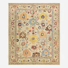 Peshawar Sultanabad, Low pile carpet, hand-knotted wool
