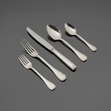 Christofle, Malmaison flatware service, silver-plated metal, stainless steel