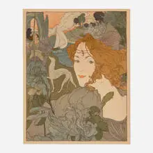 Georges de Feure, Retour (Return) (from L'Estampe moderne, no. 2), 1897, lithograph in colors