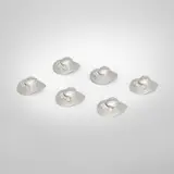 Mappin & Webb, Elizabeth II lady's hat place card holders, set of six