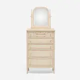 Elsie de Wolfe, Custom chest of drawers with mirror, c. 1911, painted wood, mirrored glass